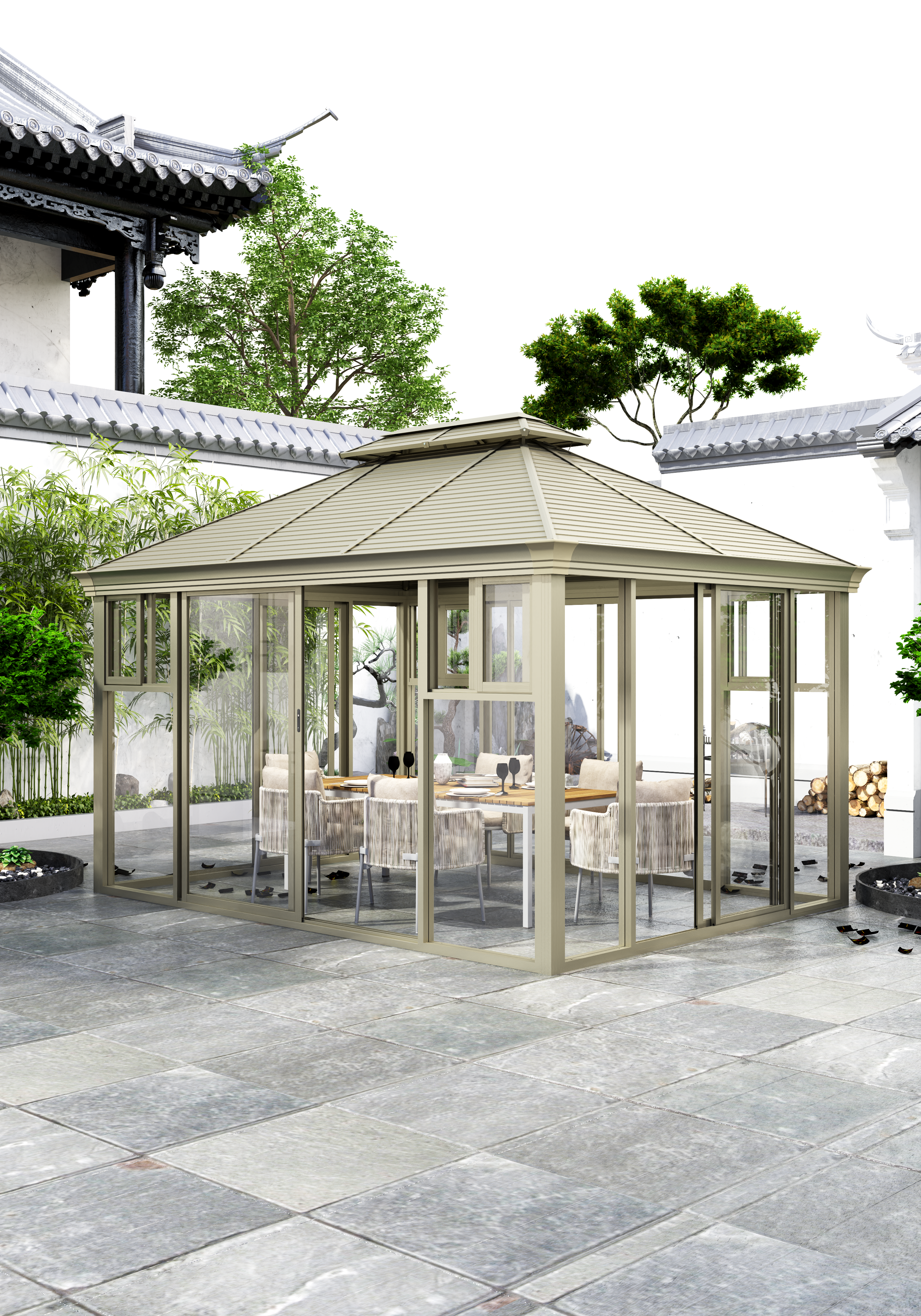 Jardín al aire libre de 3 * 4 m Sun House