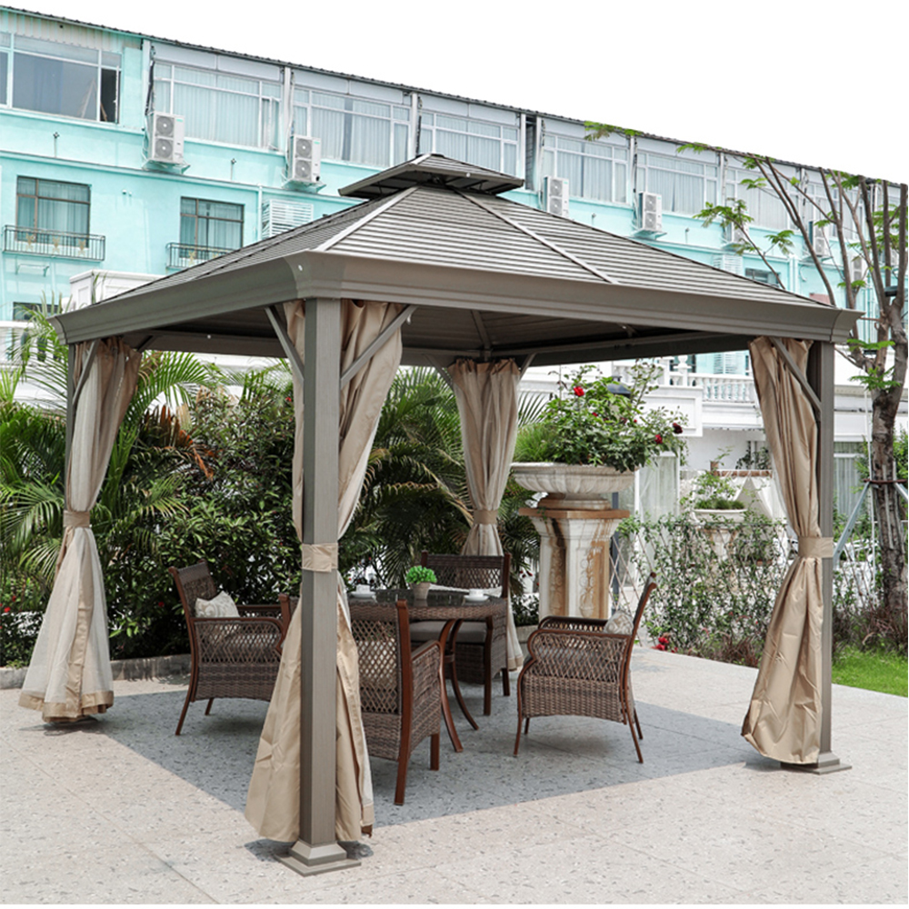 Gazebo de carpa exterior cuadrada para restaurante 3x3M