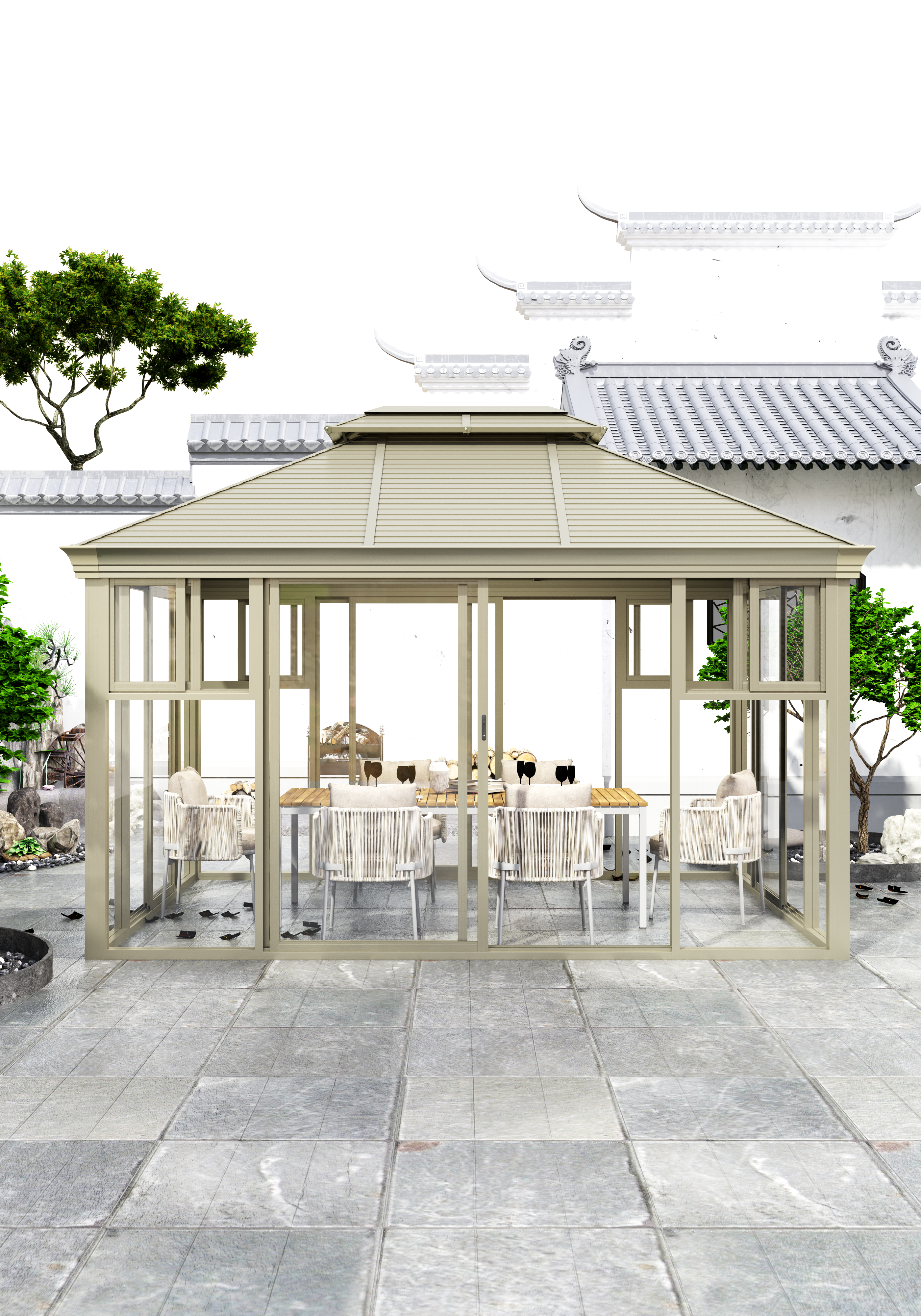 Jardín al aire libre de 3 * 4 m Sun House